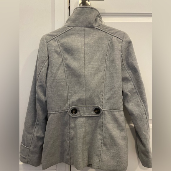 Grey wool pea coat H&M - Picture 4 of 5